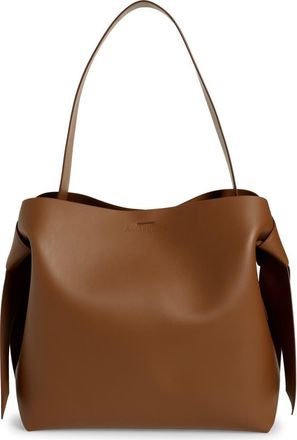 Acne Studios Midi Musubi Leather Bag in Camel Brown at Nordstrom