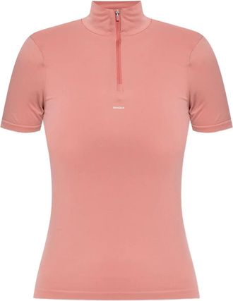 PANGAIA T-shirt sportiva con zip - Rosa