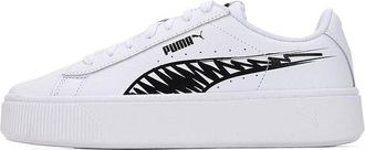 Puma (WMNS) PUMA Vikky Stacked L Sketch Sneakers White/Black 385549-01