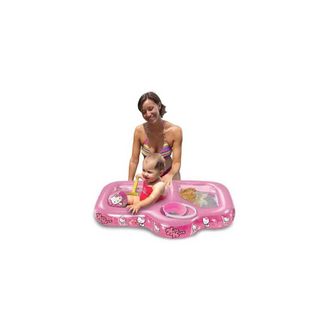 Trade Shop Trade Shop - Piscina Gonfiabile Hello Kitty Sabbia Acqua Rosa 90 Cm Mare Giardino Esterni