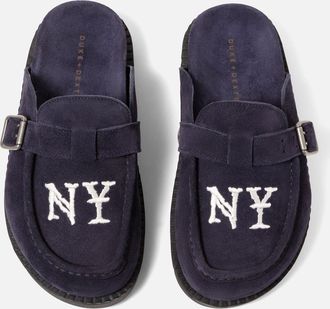 Duke + Dexter Duke + Dexter, Womens Winston NY Navy Suede Mule - Womens, Size 3