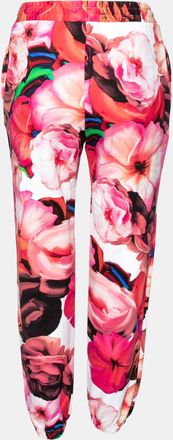 Msgm Multicolor Printed Cotton Track Pants