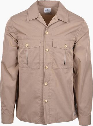 Paul Smith Mens PAUL SMITH CASUAL SHIRT JACKET BEIGE - Cream - Size: 44