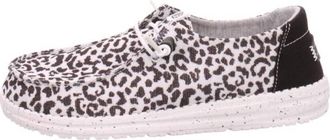 Hey Dude Womens Wendy Leopard Shoes In Black/grey