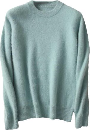 Generic Women Cashmere Sweater Pullover Thick Warm Crew Neck Jumper Knitted Sweaters C XL