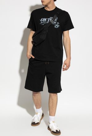 Versace Jeans Couture T-shirt With Print, Mens, Black