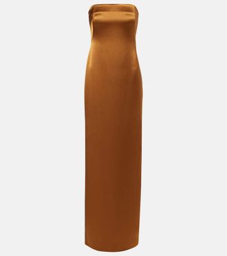 Galvan Abito bustier in raso