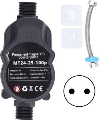 OEM Bomba Presurizadora Autom&aacute;tica Para Duchas Con Presi&oacute;n De Agua, Sistema De Recirculaci&oacute;n Mural, 24 V Cc, 100-240 V, Enchufe Europeo