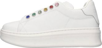 Ga&euml;lle Paris Addict In Action Trainers - Dames - Sneakers - Wit - 35 EU - Leer - Schoenen