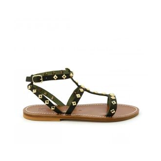K.Jacques K.jacques, Schoenen, Dames, Groen, 37 EU, Flat Sandalen
