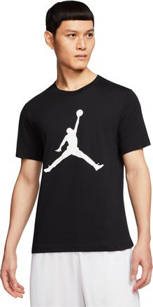 Nike Jordan Air Jordan Mens Logo Print Crew Neck Black CJ0921-011