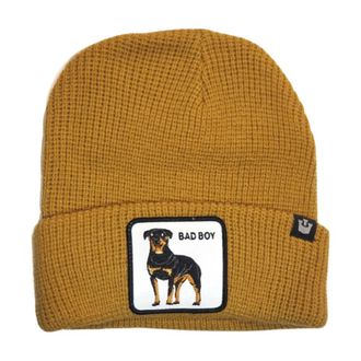 Goorin Brothers Animal Farm Beanie Hat met Front Patch - Dames - Hoeden - Geel - ONE Size - Wol - Accessoires