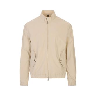 Moncler Light Jackets, male, White, Size: L Typeray Windbreaker