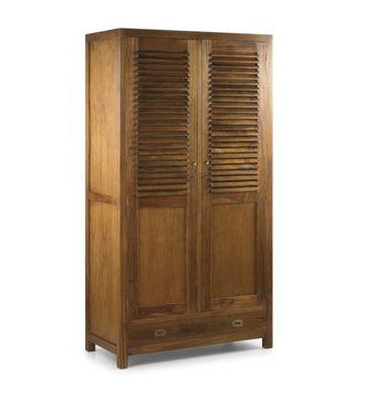 Moycor Armario de madera de mindi marr&oacute;n 5 cajones alt. 200 cm
