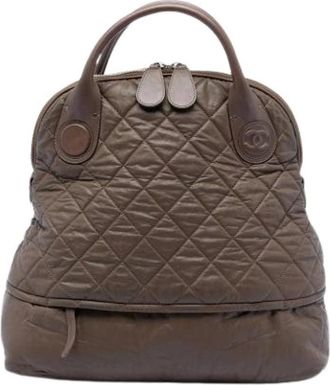 Chanel Pre-owned Handbags, female, Brown, Size: ONE SIZE Pre-owned Quilted Travel Bag