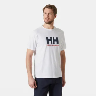 Helly Hansen T-Shirt HELLY HANSEN HH LOGO T-SHIRT 3.0, Herren, Gr. XXL, wei&szlig;, Jersey, Obermaterial: 100% Baumwolle, bedruckt, unifarben, Basic h&uuml;ftbedeckend, Rundh
