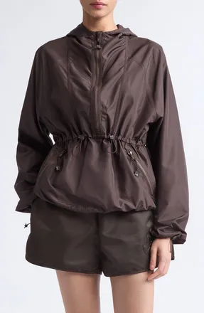 Cecilie Bahnsen Frej Water Repellent Anorak in Brown at Nordstrom, Size 12