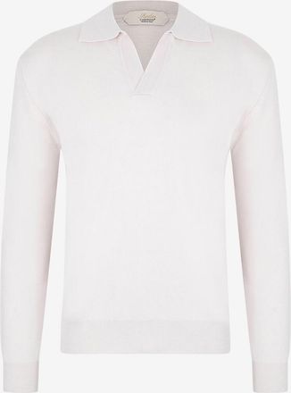 Aur&eacute;lien Feiner Polohemd-Pullover aus Wolle Cashwool