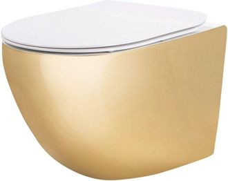 Rea Taza De Inodoro Rea Carlo Mini Tornado Nf 0,4 Gold