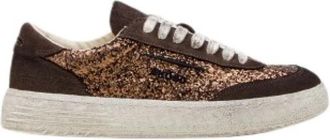 Ghoud Lido Luxe Sneakers met Pailletten - Dames - Sneakers - Bruin - 36 EU - Pailletten - Schoenen