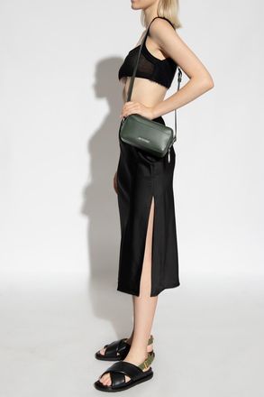 Jacquemus Notte Satin Skirt, Womens, Black