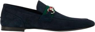 Gucci Como Loafer - Heren - Loafers - Blauw - 46 EU - Leer - Schoenen