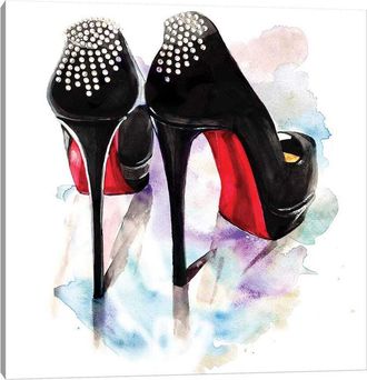 iCanvas Christian Louboutin Classic Heels By Rongrong Devoe Wall Art