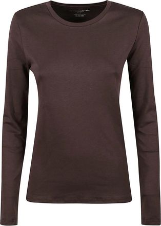 Majestic Filatures Lange Mouwen Top - Dames - Longsleeves - Bruin - S - Tops