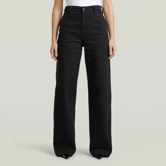 G-Star Deck High Loose Chino - Zwart - Dames