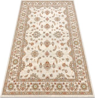 RugsX Tappeto In Lana Soho 477.15.la102 Osta Ornamento, Cornice Naturale Beige / Terracotta Beige 200x300 Cm