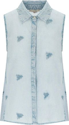 Pahiesa CAMICIA SMANICATA AZZURRA PAHIESA FORMENTERA