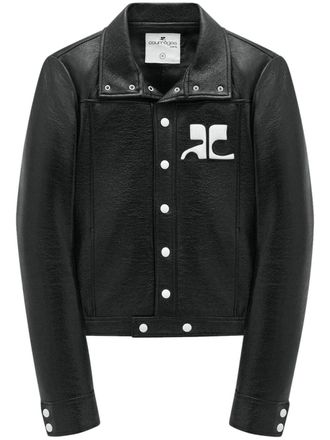Courr&egrave;ges Cropped Jacket with Structured Silhouette