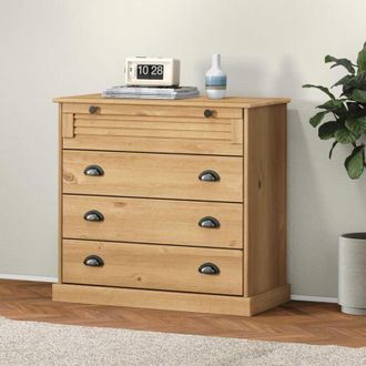 vidaXL Cassettiera vigo 80x40x76 cm in Legno Massello di Pino - Vidaxl