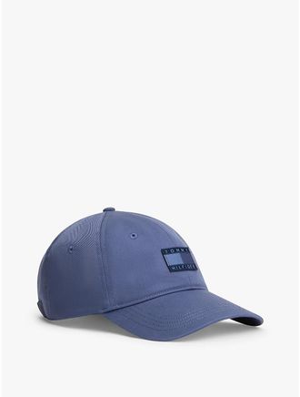 Tommy Hilfiger Mens Tonal Flag Logo Baseball Cap - Blue