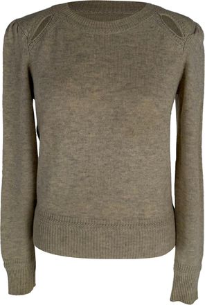 Isabel Marant &Eacute;toile Cut Out Klee Sweater in Cream Cotton