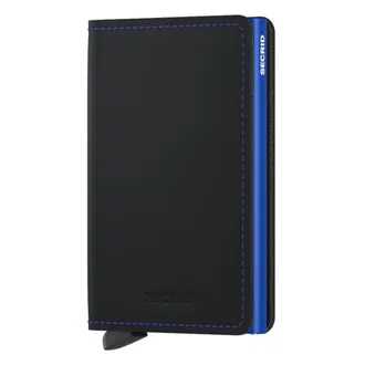 Secrid Slimwallet Matte in Black-Blue at Nordstrom