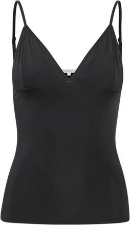 Gestuz Zwarte Cami GZ Top met Verstelbare Bandjes - Dames - Tops zonder mouwen - Zwart - XS - Nylon - Tops