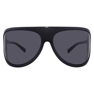 Miu Miu Dark Grey Irregular Ladies Sunglasses MU A01S 1AB5S0 75