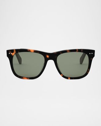 Celine Men & apos;s Celine Thin Acetate Square Sunglasses