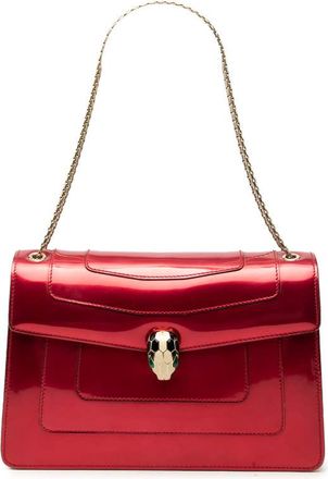 Bulgari Pre-owned Bvlgari Medium Patent Serpenti Forever Shoulder Bag Ladies M6Q19SQSJVDVOJTF