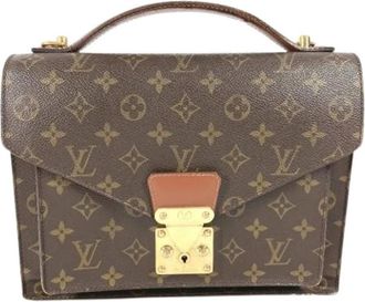 Louis Vuitton Pre-owned Handbags, female, Brown, Size: ONE SIZE Pre-owned Vintage Canvas Handbag