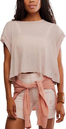 Free People FP Movement My Tee Time Open Back T-Shirt in Sandy at Nordstrom, Size X-Large