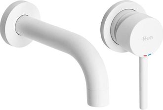 Rea Grifo Lavabo Empotrado Lungo Blanco + Caja Sku Rea-b9559