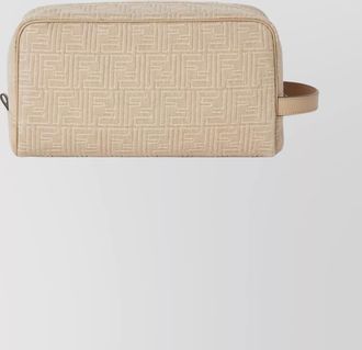 Fendi medium clutch bag embossed pattern