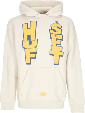 HUF Anthem Po Hoodie Lange Mouw - Heren - Hoodies - Wit - S - Katoen - Hoodies & sweatvesten