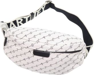 Stella McCartney Stella Mccartney Black White Nylon Fanny Pack Sling Bag (Pre-Owned)