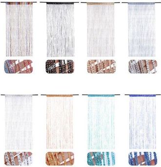 No Brand Cortina Para Decoraci&oacute;n De Ventanas, Separador De Ambientes, Cortina Individual Para Ventana, 90x200cm