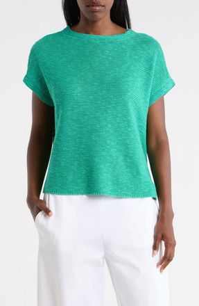 Eileen Fisher Bateau Neck Sweater in Jade at Nordstrom Rack, Size Xx-Small