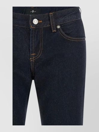 7 For All Mankind denim low-rise cigarette jeans