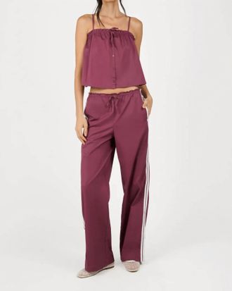 WeWoreWhat Pull On Ruffle Pant In Red